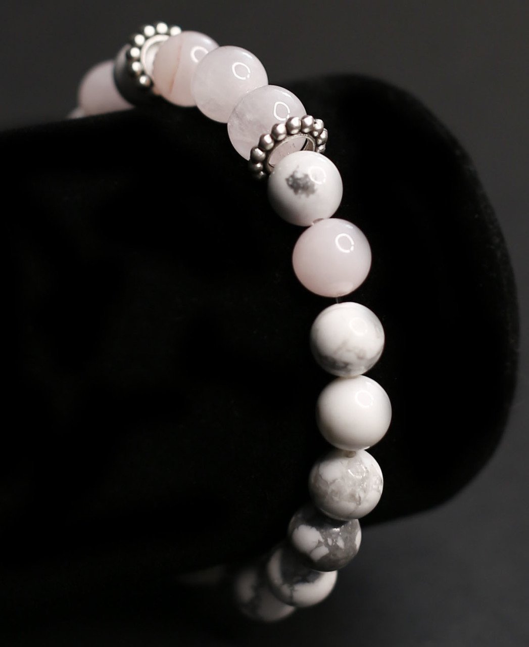 Havlit-Pembe Kuvars Bileklik