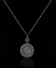 Küçük Boy Gümüş Renk Cevşen Kolye