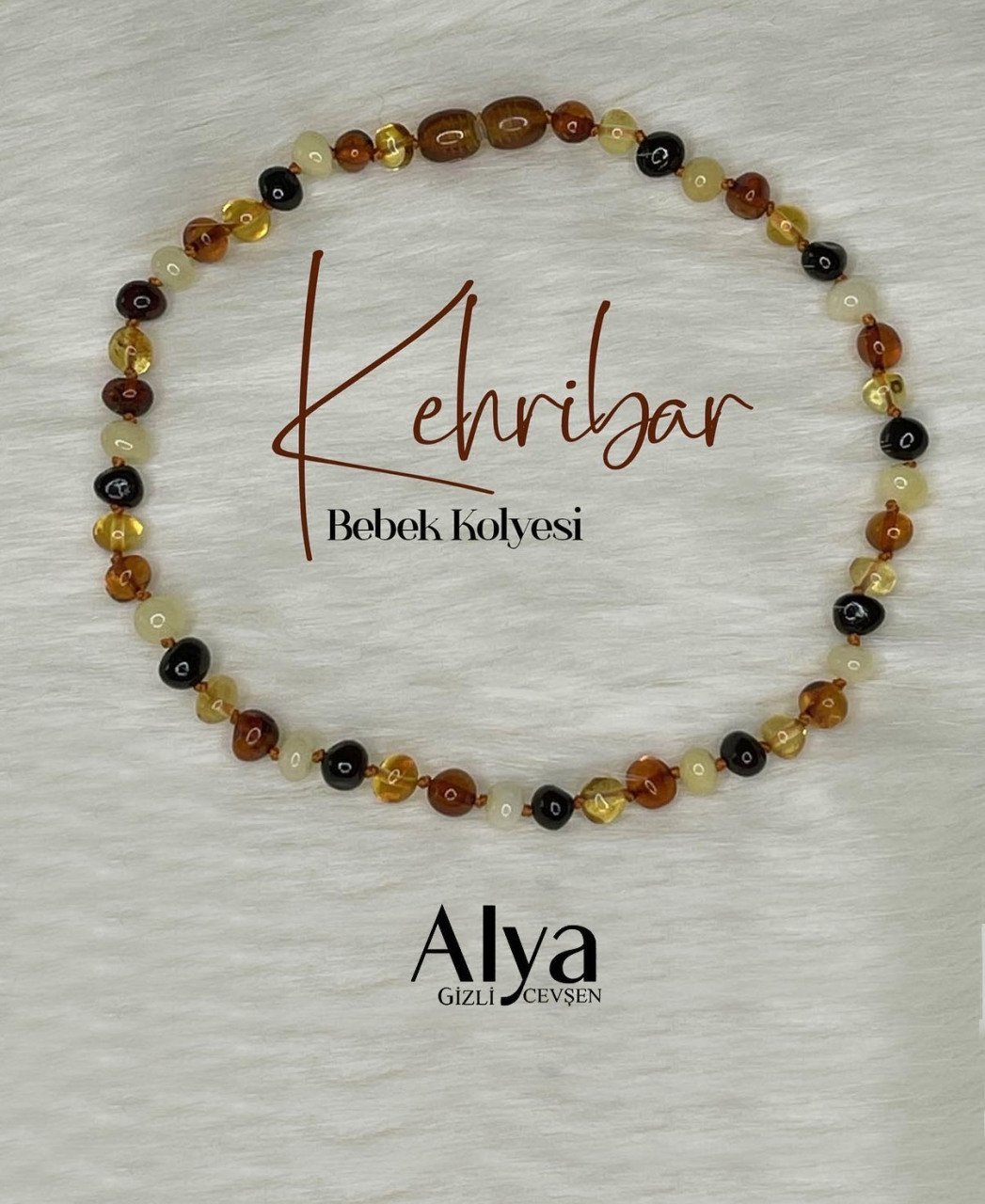 Kehribar Bebek Kolye