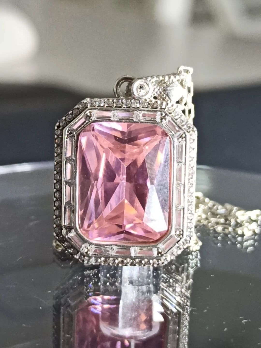 Baget zirkon taşlı 925 ayar gümüş  Cevşen kolye