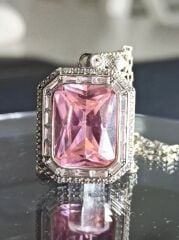 Baget zirkon taşlı 925 ayar gümüş  Cevşen kolye