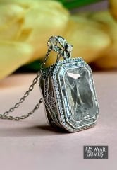 Baget Beyaz Zirkon Taşlı Cevşen