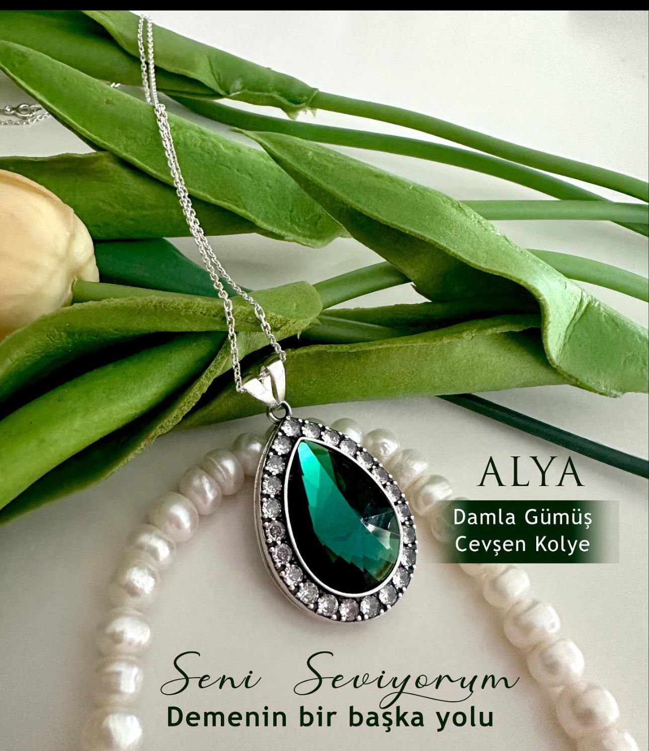 Damla Cevşen kolye